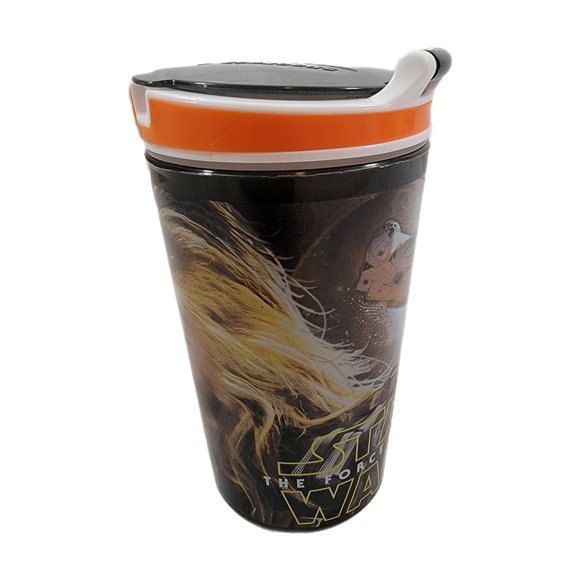 Star Wars The Force Awakes Snackeez Drink Cup With Straw Hole Zak! Designs - Picture 3 of 9